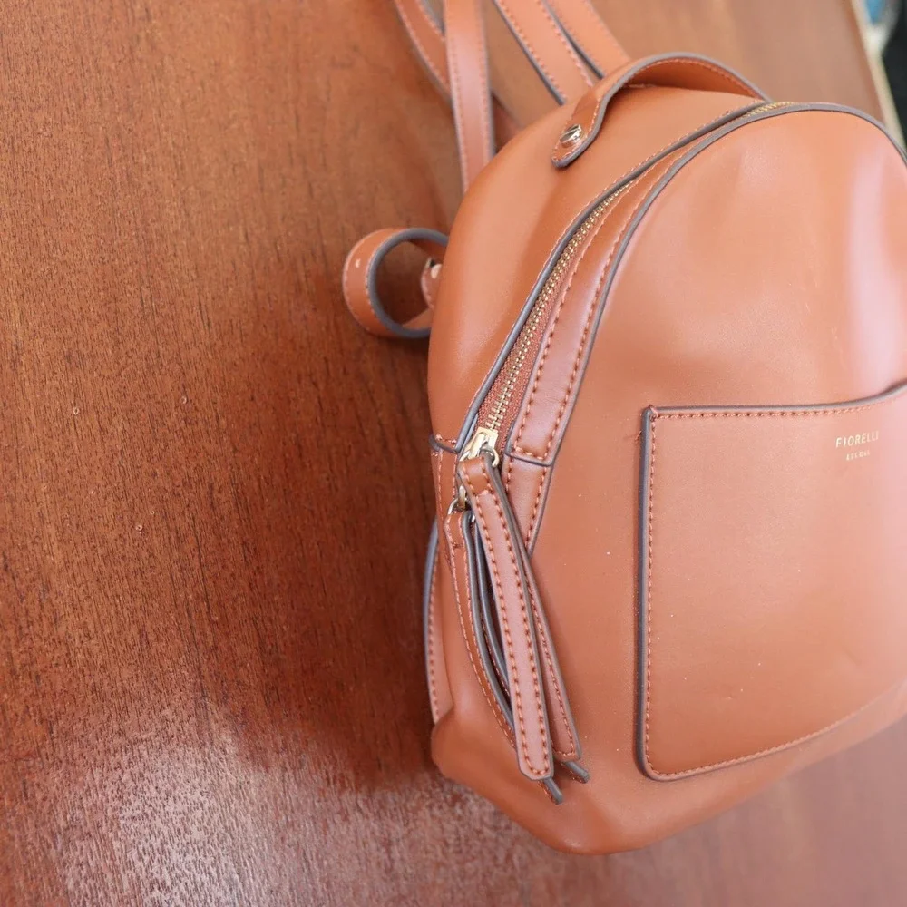 Fiorelli Brown Faux Leather Mini Backpack‎ Est 1988 Adjustable Made in London